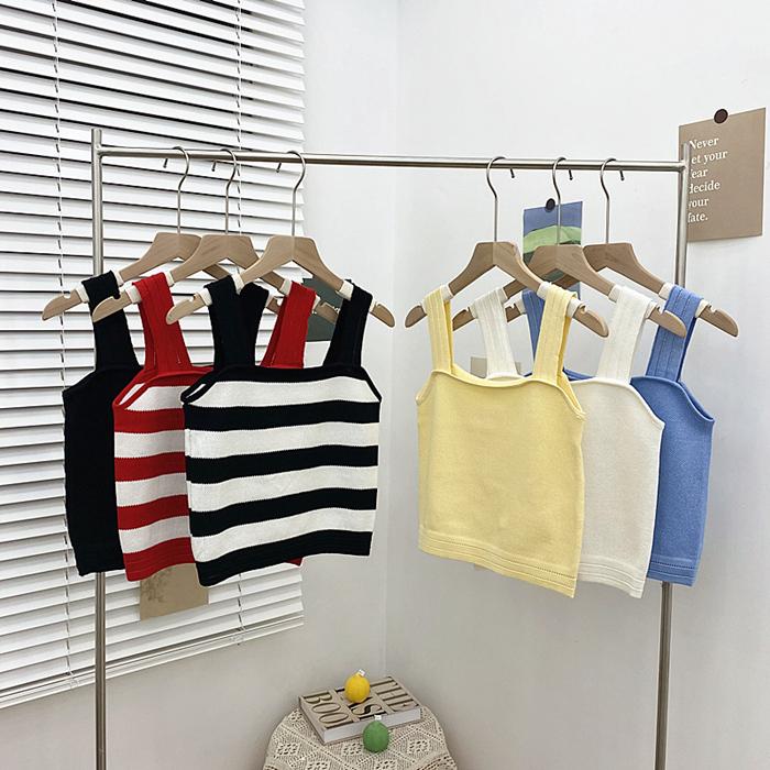 包色必推款📦  超百搭多色針織吊帶背心（2款 7色）內衣 小可愛 女裝 運動背心 顯瘦 特價 舒適 美背 吊帶背心-細節圖4