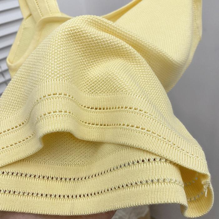 包色必推款📦  超百搭多色針織吊帶背心（2款 7色）內衣 小可愛 女裝 運動背心 顯瘦 特價 舒適 美背 吊帶背心-細節圖6