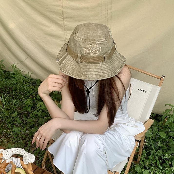 兩種造型！超可愛💖  遮陽登山必備款🤠  西部牛仔水洗漁夫帽（3色）頭飾 飾品 配件 帽子 情侶款 特價 牛仔帽 造型-細節圖8