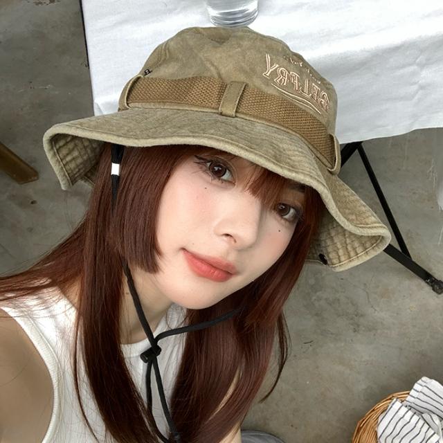兩種造型！超可愛💖  遮陽登山必備款🤠  西部牛仔水洗漁夫帽（3色）頭飾 飾品 配件 帽子 情侶款 特價 牛仔帽 造型-細節圖9