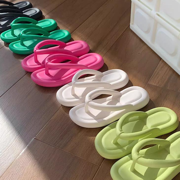 ⚠️限時特價$299❗️  軟底超好穿✨  夏日多巴胺配色人字拖（增高款&一般款  36-41）夾腳拖 懶人拖 沙灘拖-細節圖2