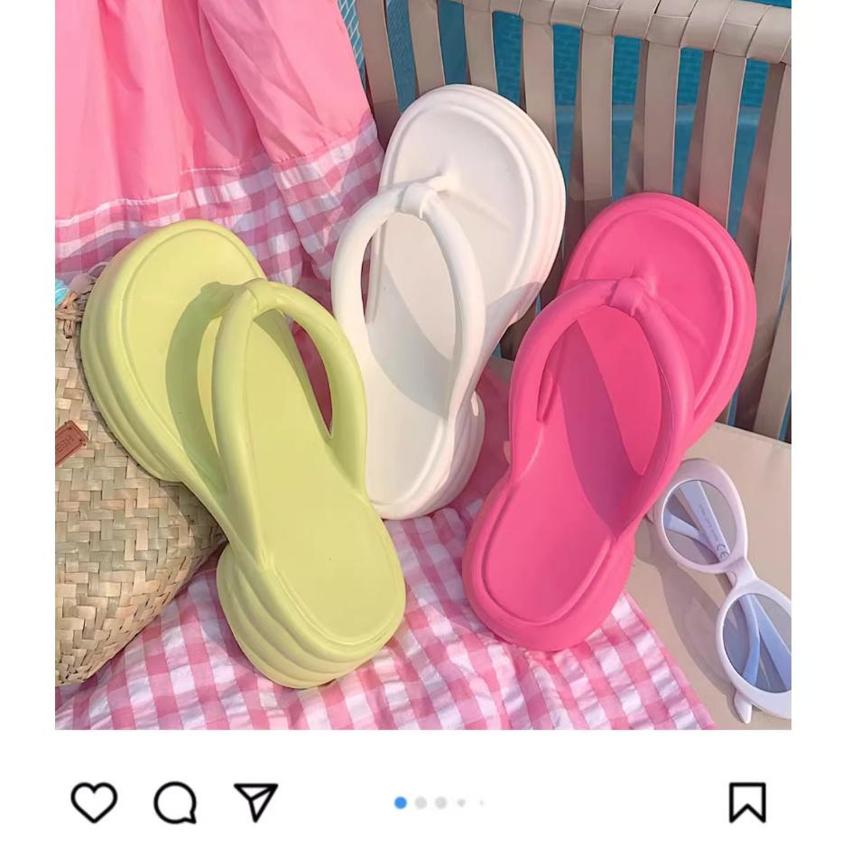 ⚠️限時特價$299❗️  軟底超好穿✨  夏日多巴胺配色人字拖（增高款&一般款  36-41）夾腳拖 懶人拖 沙灘拖-細節圖8