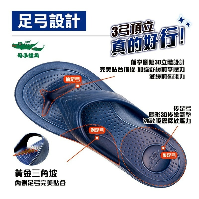 大碼-蚵技迅捷5.0風馳y拖(BN 522)男女鞋-母子鱷魚桃園八德旗艦店-細節圖2