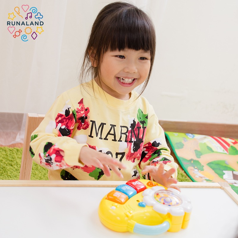 RUNALAND-寶寶歡樂小樂器（鋼琴） 附成長遊戲書 安撫玩具 認知玩具 沙鈴 週歲禮-細節圖3