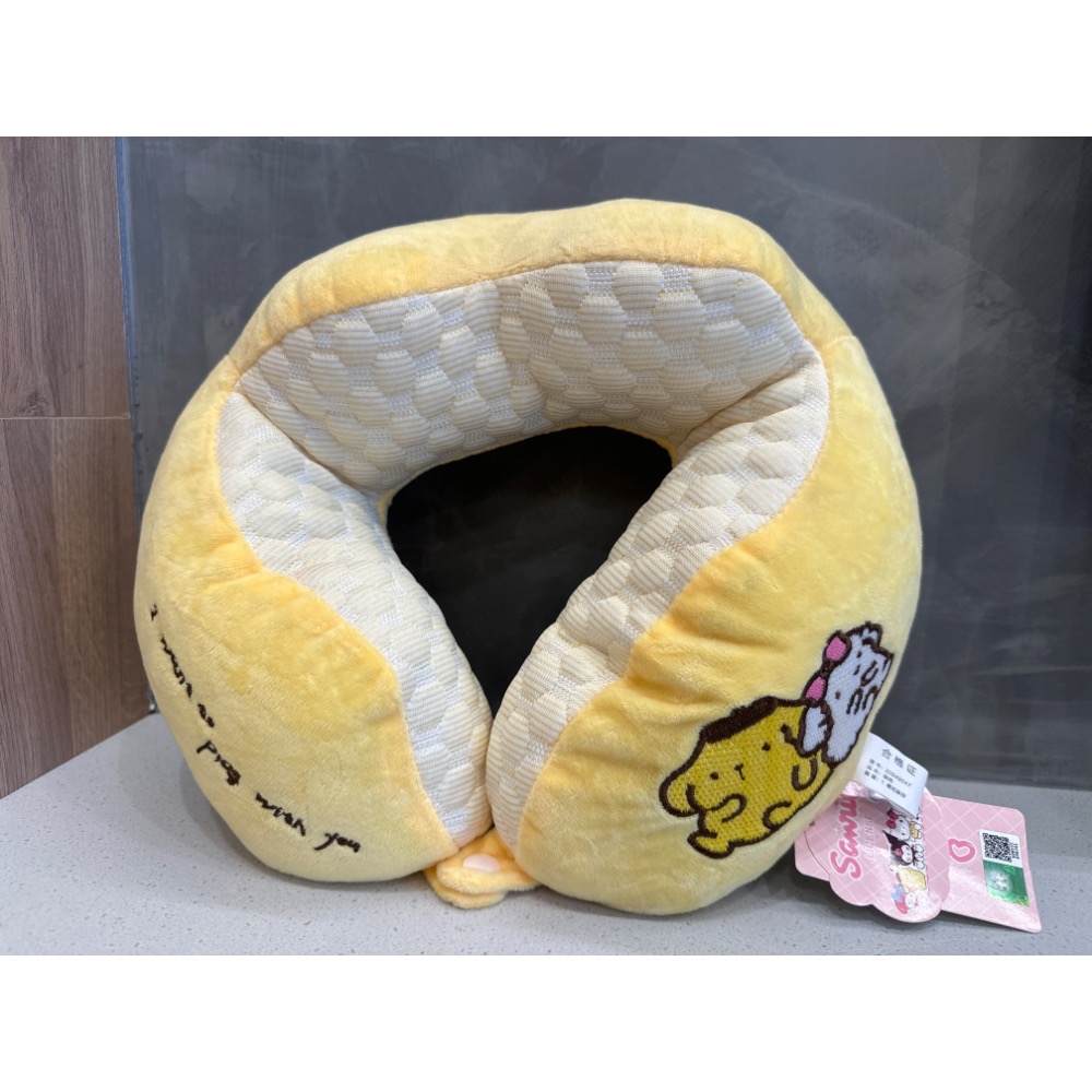 《雷標正版》三麗鷗頸枕 布丁狗 美樂蒂 大耳狗 帕洽狗 庫洛米 護頸枕頭 出國 長期旅途必備-規格圖4