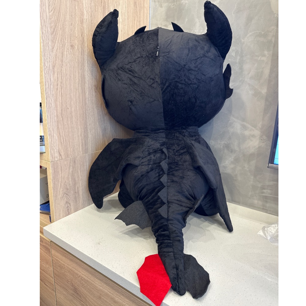 馴龍高手 龍族 夜煞 無牙 大娃娃 無牙仔 沒牙仔 夜煞日煞光煞 毛絨玩具 玩偶大公仔-細節圖3