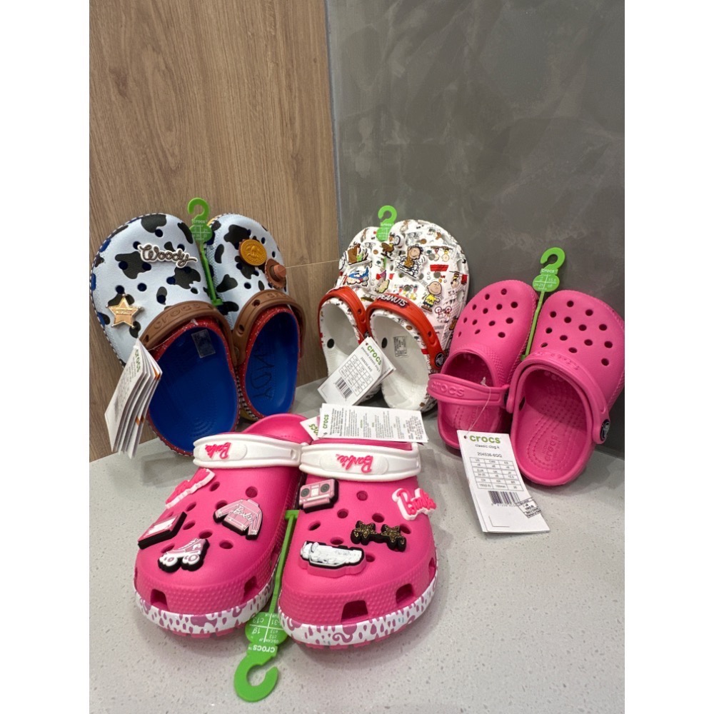 Cross 兒童涼鞋 洞洞鞋 經典克駱格聯名系列 史努比 玩具總動員胡迪 迪士尼米妮趣味防滑鞋-細節圖2
