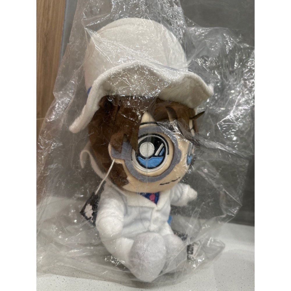 《正版》怪盜基德娃娃 柯南 新一抱物款 16英吋 名偵探 坐姿款 12吋 全新 名偵探柯南娃娃 柯南-細節圖2