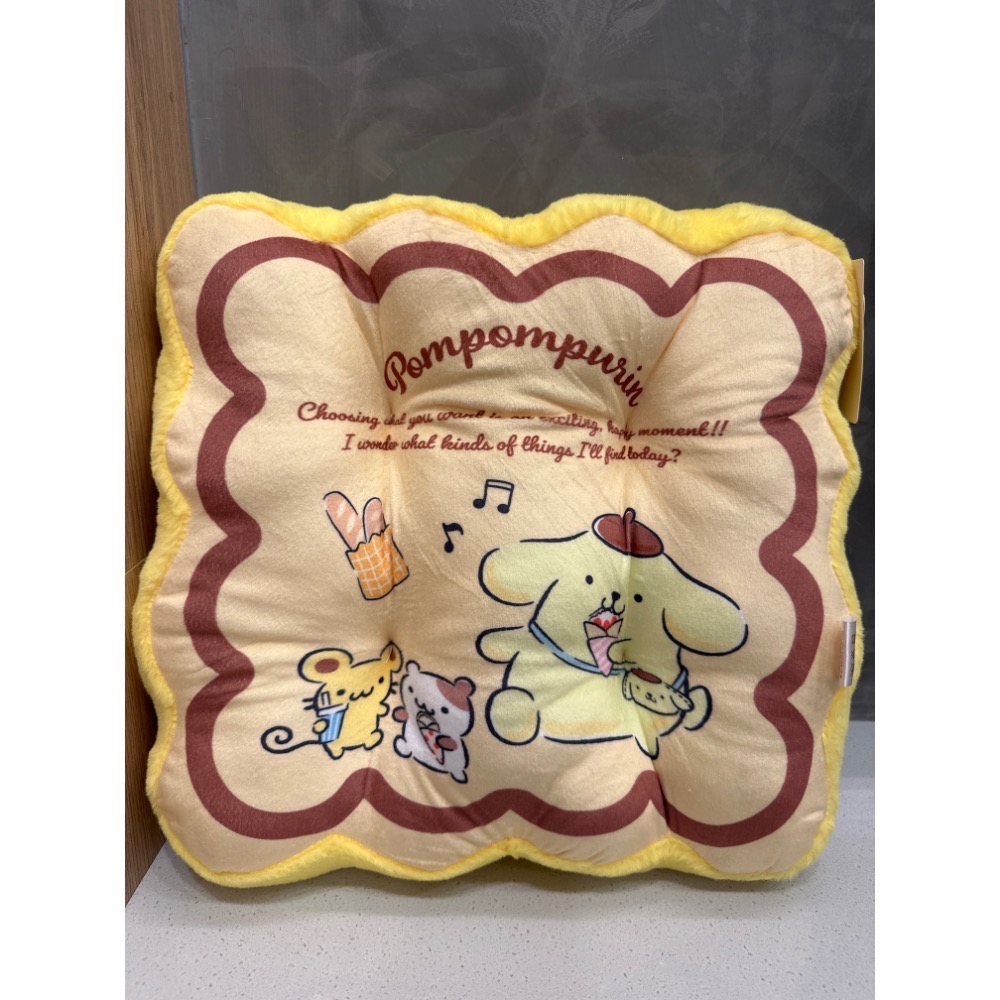 《雷標正版》三麗鷗 酷洛米 美樂蒂 布丁狗 Hello Kitty 大耳狗 坐墊 靠枕 椅墊 靠墊 布丁狗14英吋-規格圖7