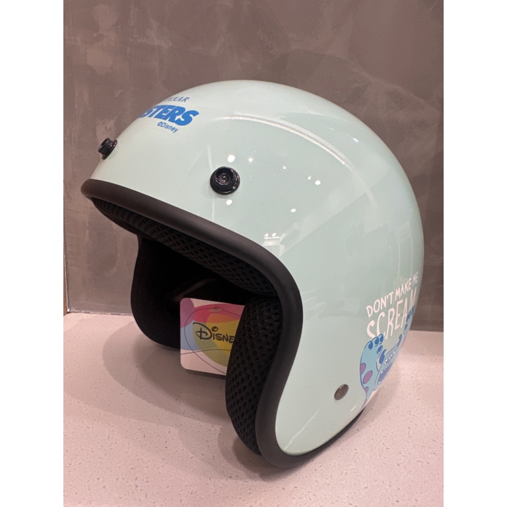 《正版》迪士尼安全帽 大臉毛怪 安全帽 半罩安全帽 毛怪安全帽 怪獸電力公司 玩具總動員-細節圖5