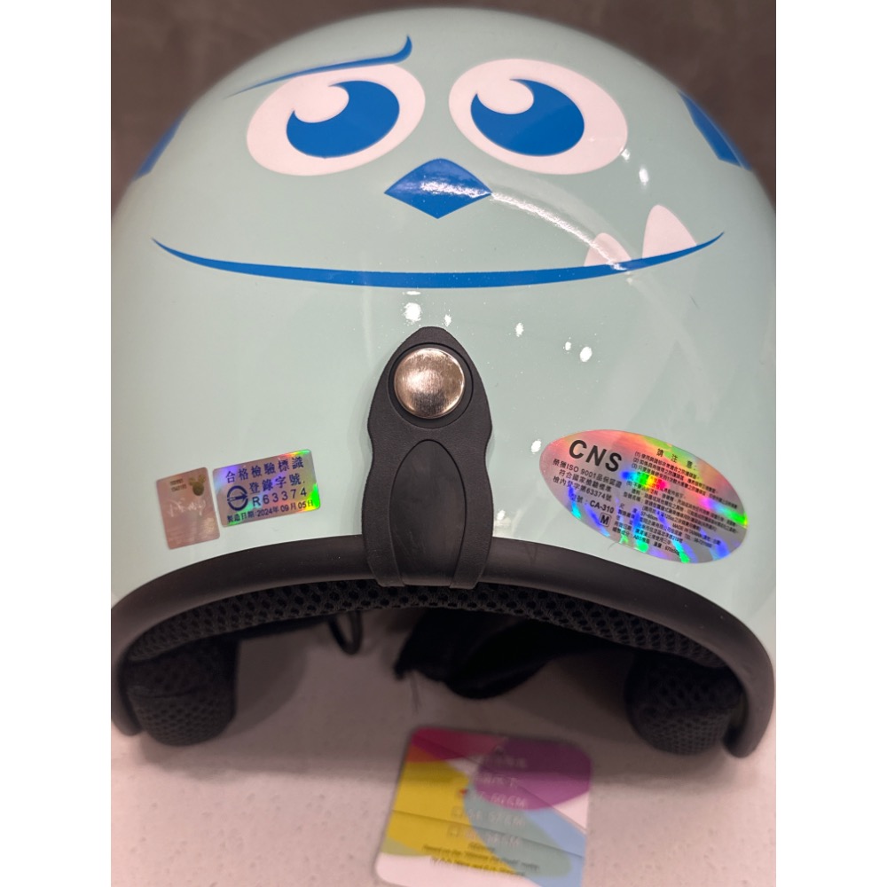 《正版》迪士尼安全帽 大臉毛怪 安全帽 半罩安全帽 毛怪安全帽 怪獸電力公司 玩具總動員-細節圖6