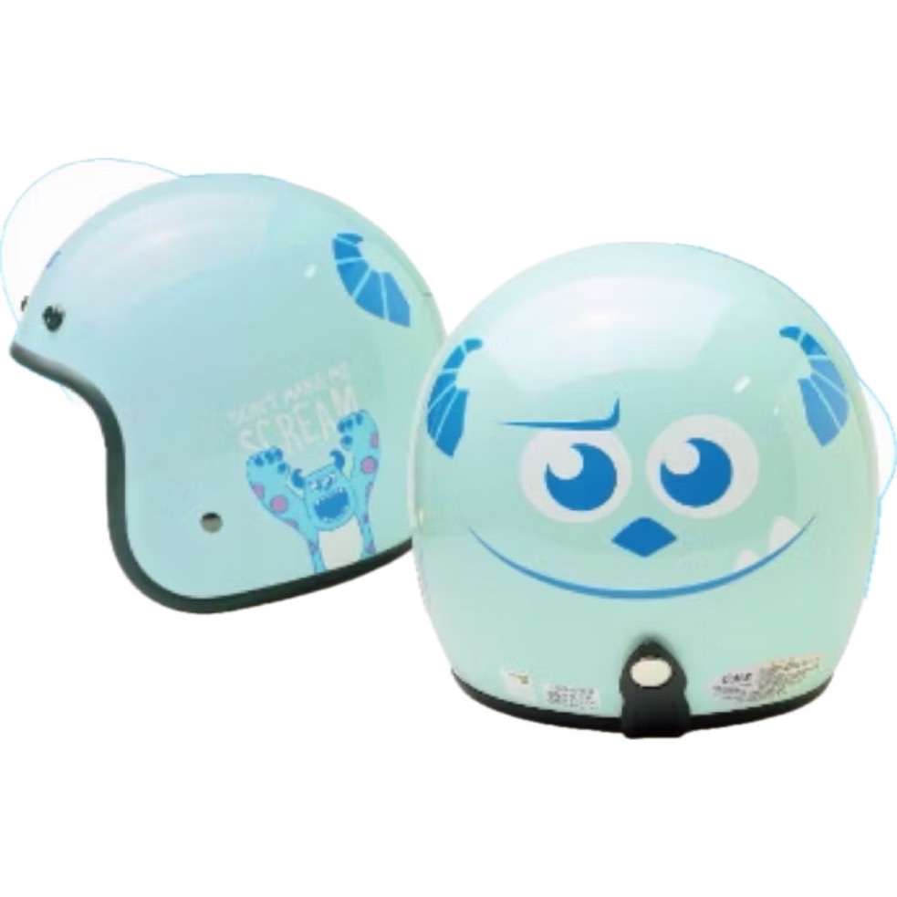 《正版》迪士尼安全帽 大臉毛怪 安全帽 半罩安全帽 毛怪安全帽 怪獸電力公司 玩具總動員-規格圖6