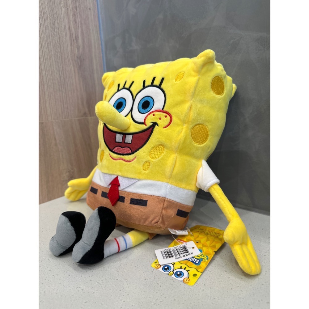 《正版》海綿寶寶玩偶 9吋 10英吋13英吋 海綿寶寶娃娃 吊帶派大星牛仔款 海綿寶寶-細節圖2