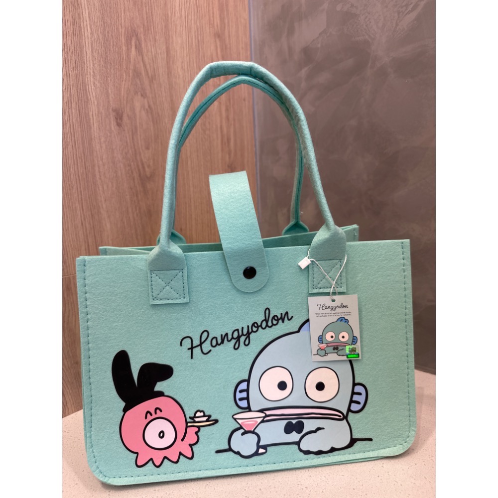 《正版》湯姆貓傑利鼠 三麗鷗 KT 酷洛米 人魚漢頓 彩虹熊  Care Bears 大耳狗 毛氈布補習袋 手提袋-規格圖3