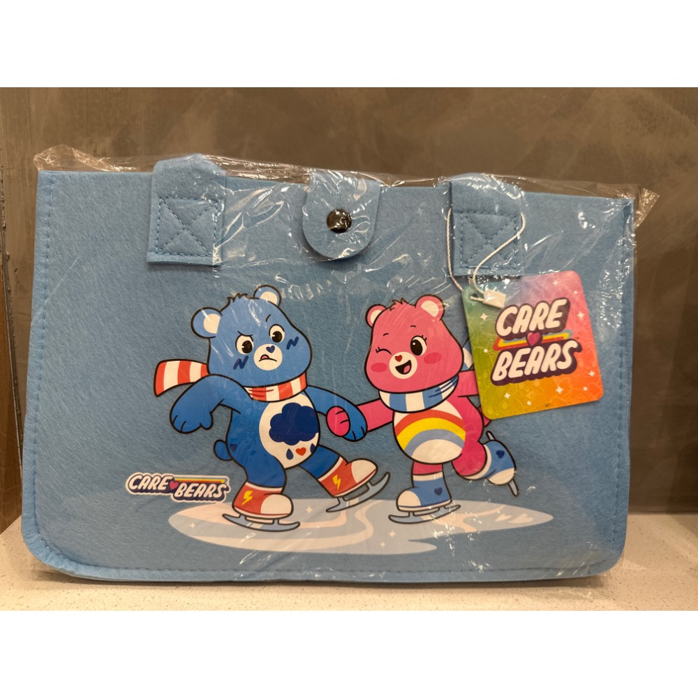《正版》湯姆貓傑利鼠 三麗鷗 KT 酷洛米 人魚漢頓 彩虹熊  Care Bears 大耳狗 毛氈布補習袋 手提袋-規格圖3