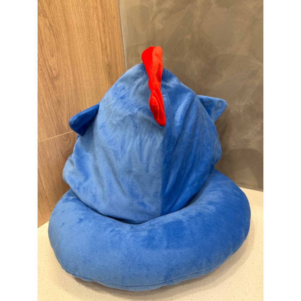 蠟筆小新帶帽U型枕 旅行枕 護頸枕 頸枕 動感超人 小白 肥嘟嘟佐衛門 搭機 午休 出國 禮物-細節圖3