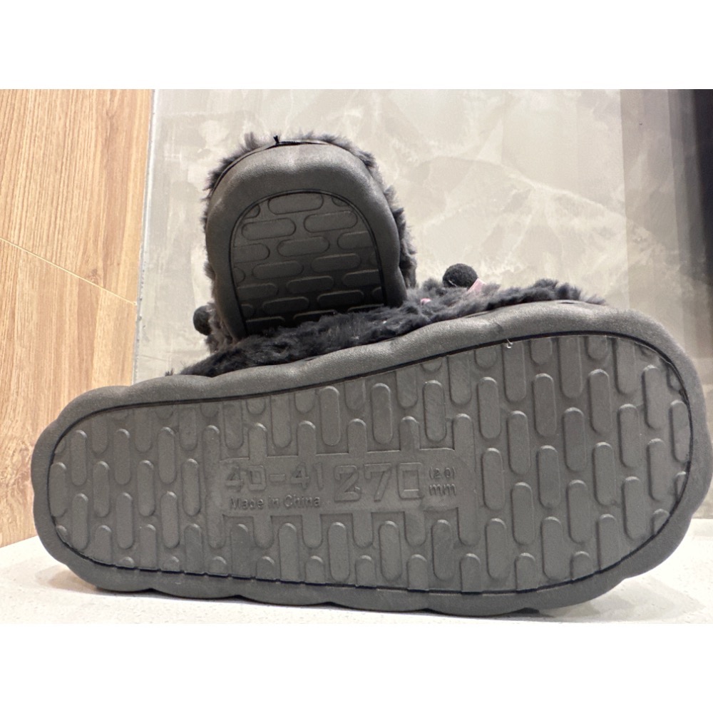 庫洛米棉拖鞋 酷洛米女室內居家拖鞋 可愛保暖防滑毛絨 冬季棉鞋 可外穿 棉鞋 棉拖鞋 保暖拖鞋 室內拖鞋-細節圖4