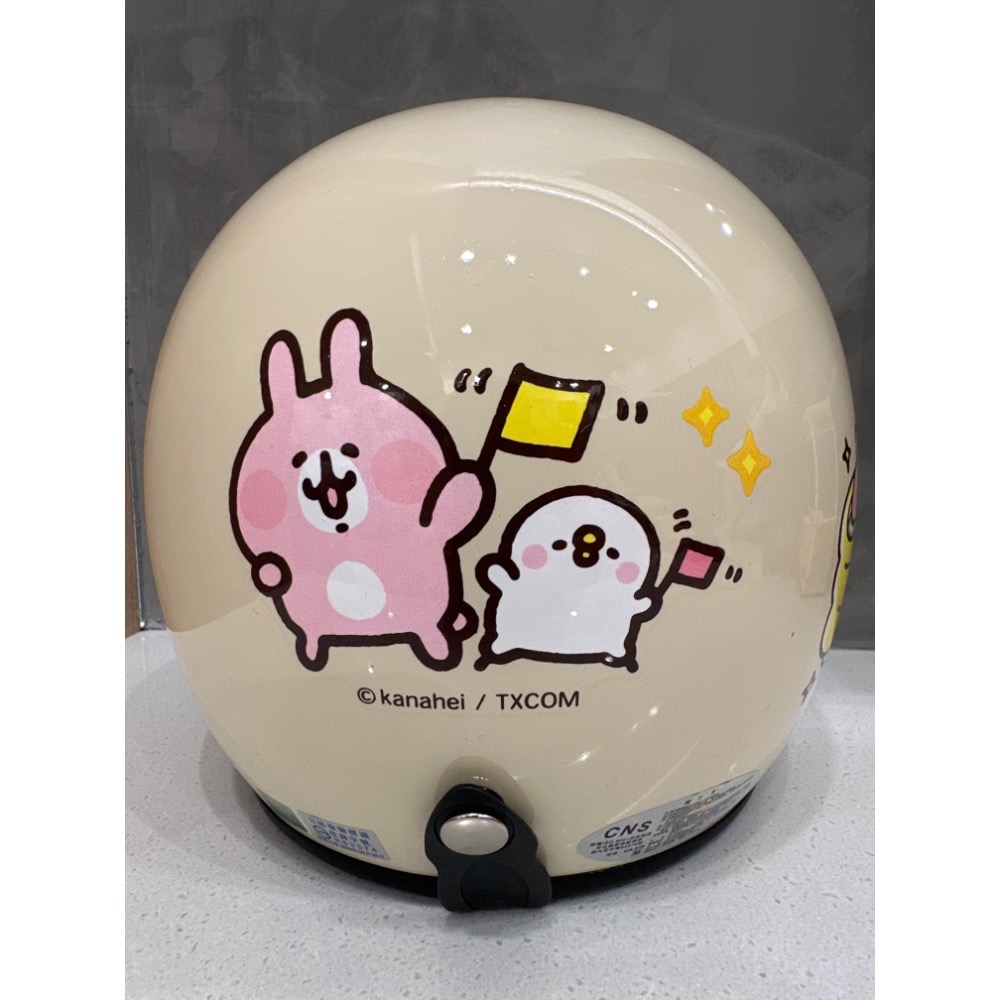 《正版》EVO 卡娜赫拉-喫茶趣  復古帽 3/4罩安全帽 米白色款 CA-310M 智同-細節圖4