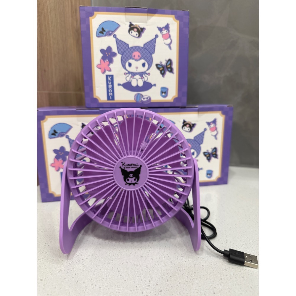 《正版》三麗鷗 桌上型USB FAN直流小風扇 Kuromi酷洛米 Sanrio 大耳狗直流小風扇 迷你桌扇-規格圖8