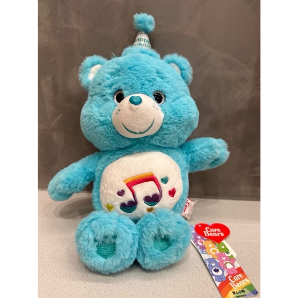 《雷標正版》Care Bears 彩虹熊娃娃 愛心小熊娃娃 生日派對帽彩虹熊 吊飾 鑰匙圈吊飾 吸盤娃娃 台灣現貨全新-規格圖11