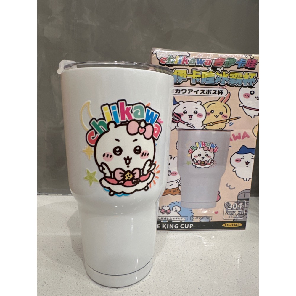 小可愛 吉伊卡哇隨行冰霸杯 900ml 不鏽鋼冰霸杯 冰壩杯 保溫杯 水壺 可愛大明星-規格圖3