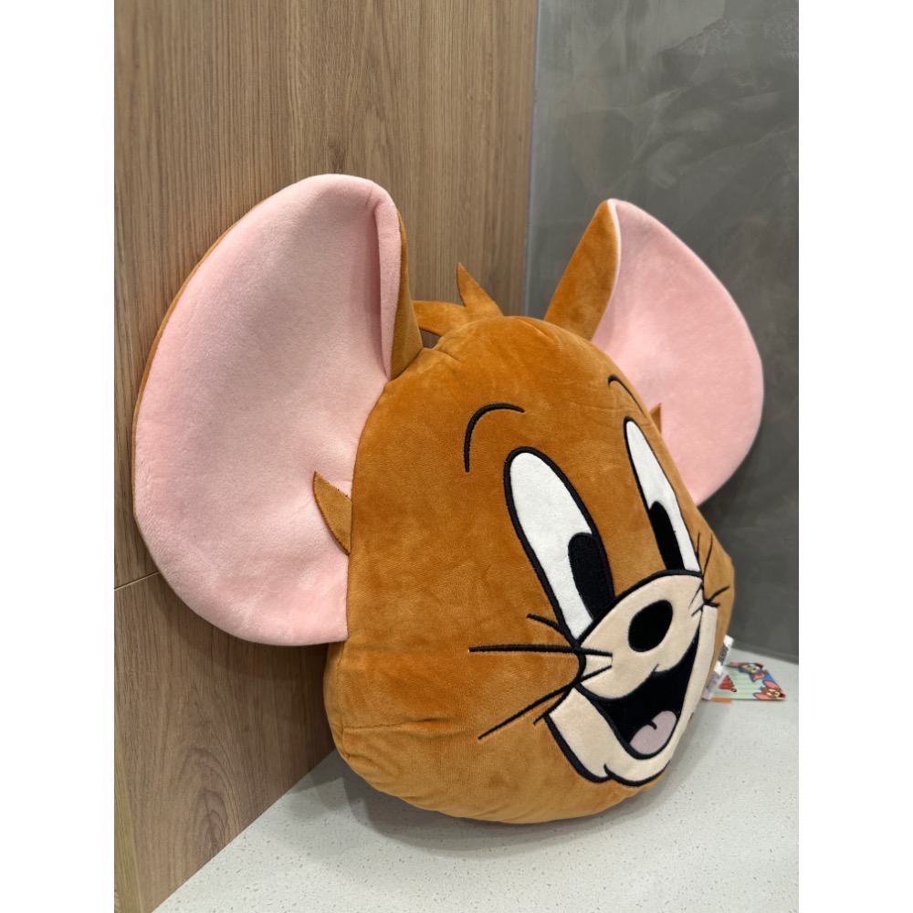 《正版》湯姆貓與傑利鼠大頭抱枕 12英吋 Tom&Jerry 立體抱枕 頭型靠枕 枕頭 禮物-細節圖2
