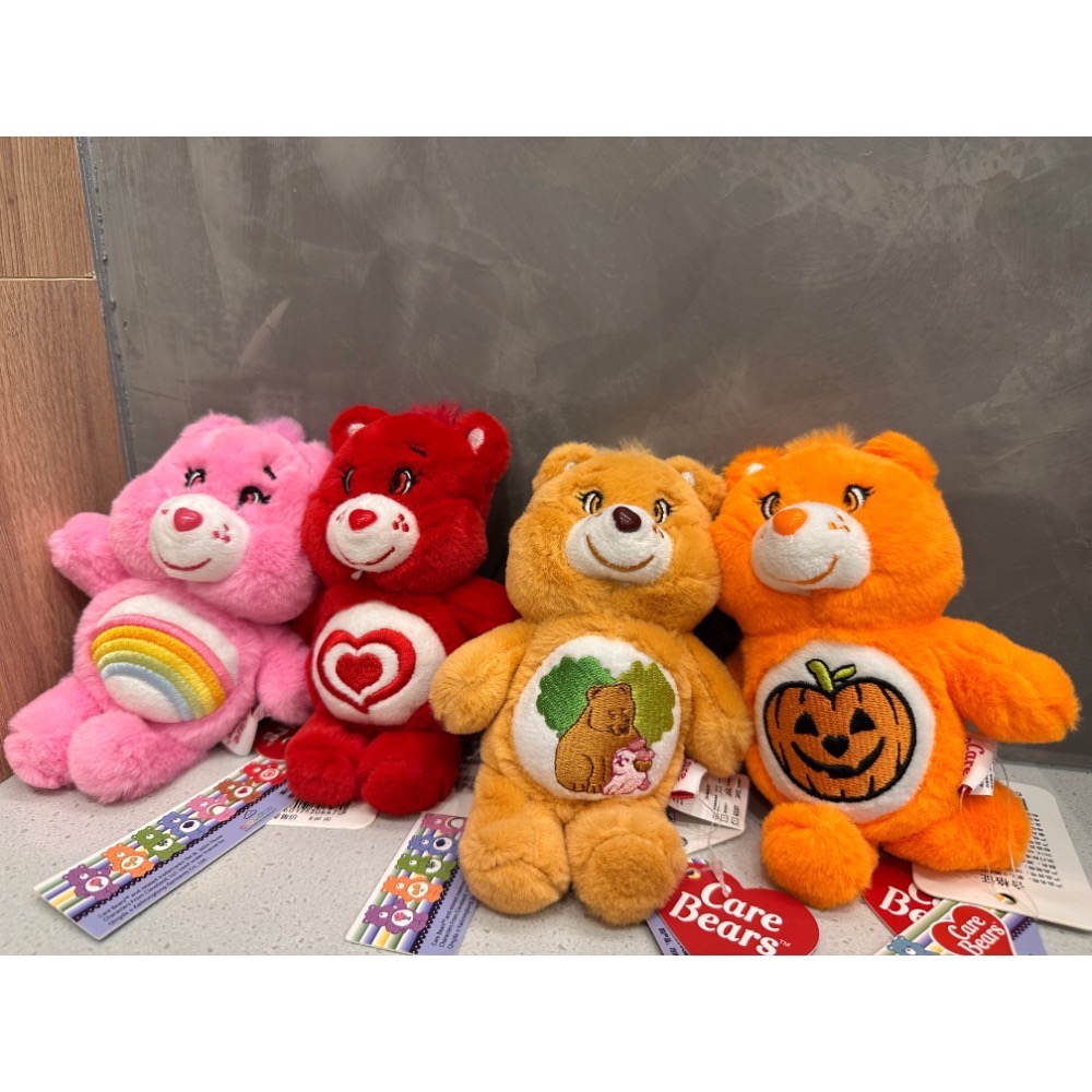 《雷標正版》Care Bears 彩虹熊娃娃 15公分鑰匙圈吊飾愛心小熊娃娃 彩虹熊 吊飾 鑰匙圈吊飾 娃娃 台灣現貨全-細節圖2