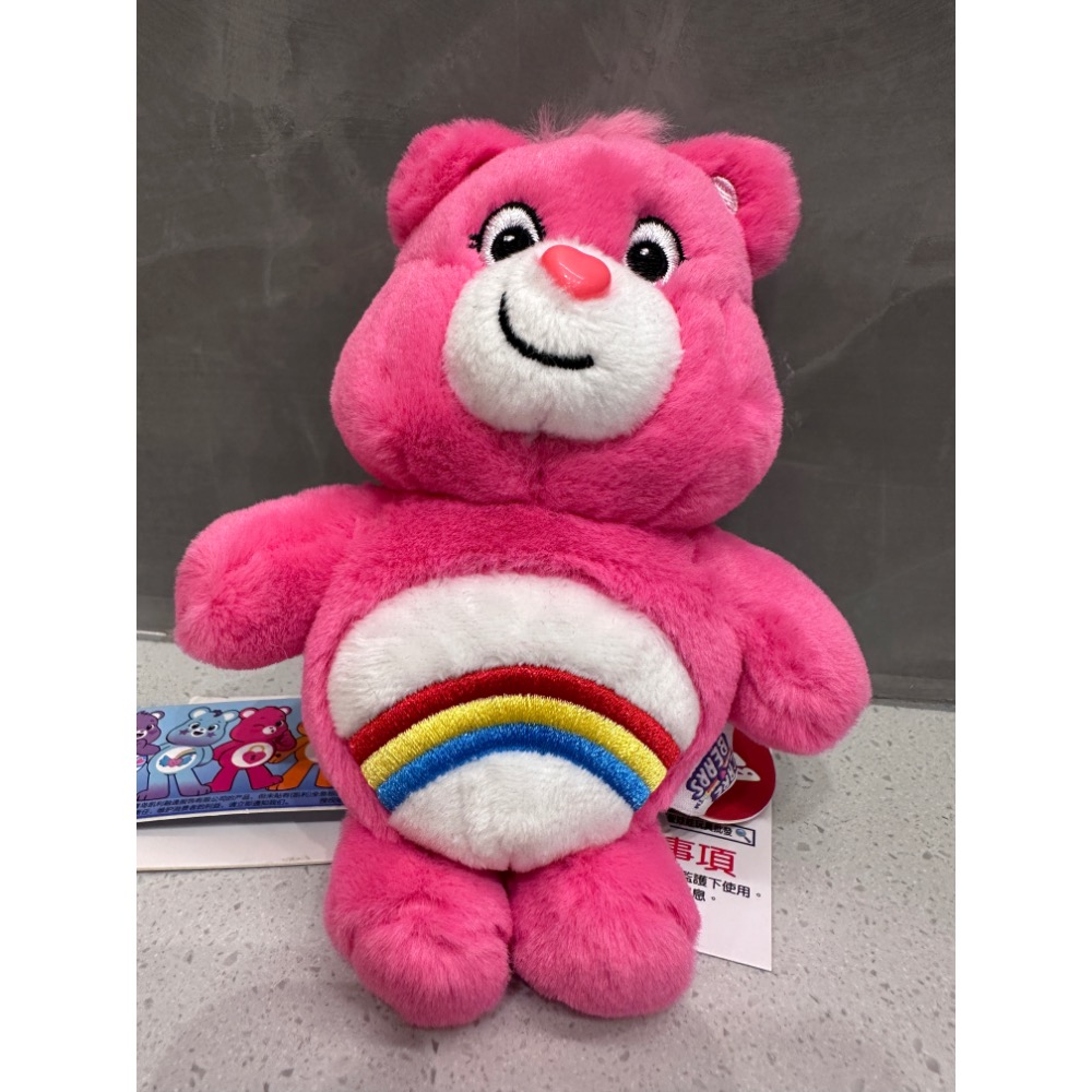 《雷標正版》CareBears愛心小熊吊飾 按壓發聲多色絨毛彩虹熊鑰匙圈 可愛掛件娃娃玩偶 禮物-規格圖8