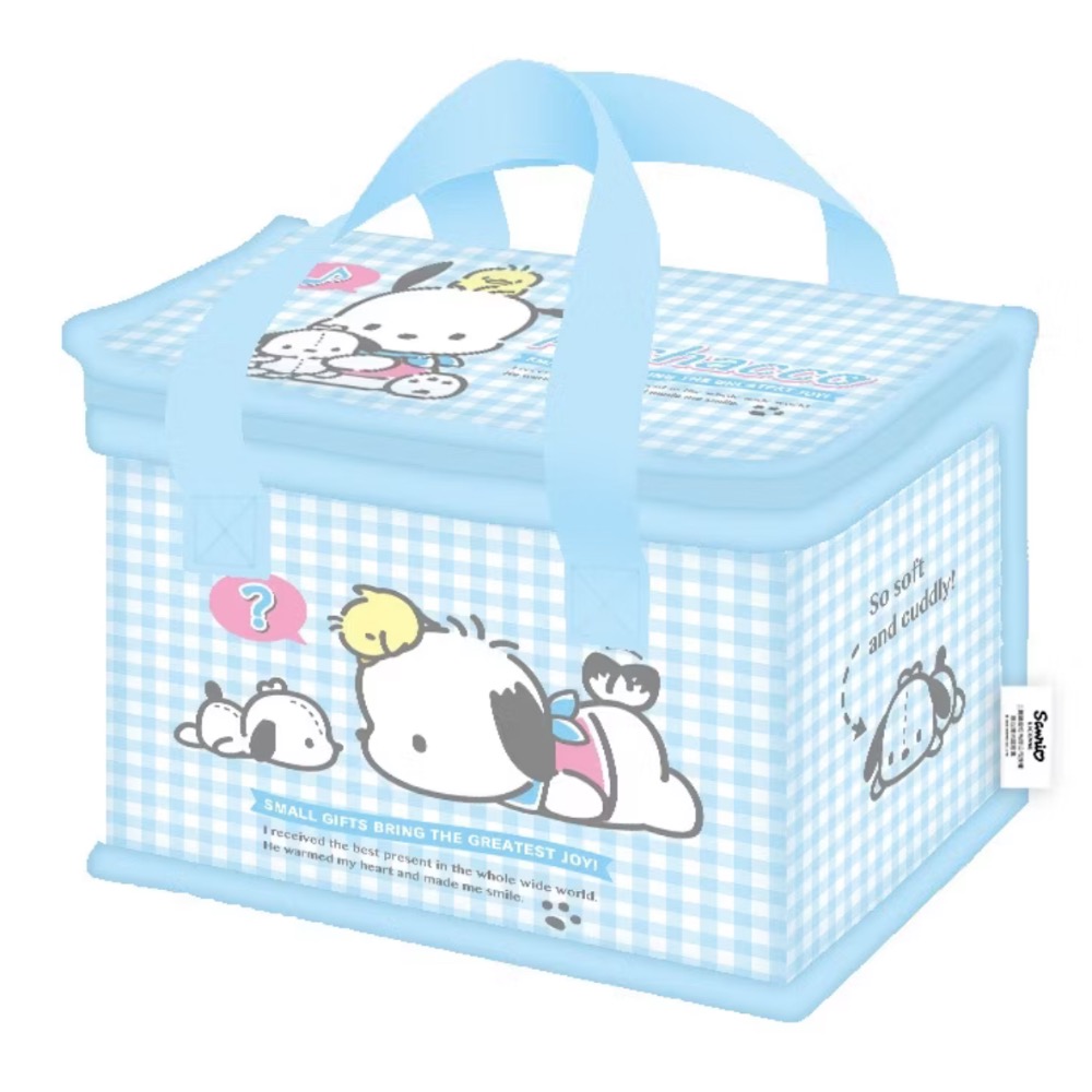 《正版》帕恰狗保溫便當袋 好友款 三麗鷗保溫保冷袋 野餐帶 保冷袋 保溫袋 便當袋-規格圖3