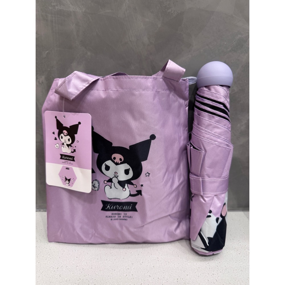 《正版》酷洛米手開傘酷洛米提袋 偷心小惡魔款 晴雨兩用 輕量 御衣坊-細節圖2