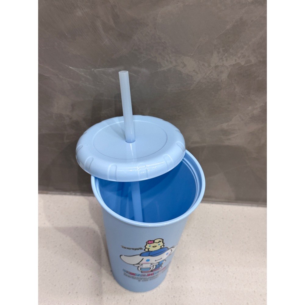 《正版》三麗鷗 大耳狗喜拿 布丁狗 450ml 吸管水杯 吸管杯 水壺-細節圖6