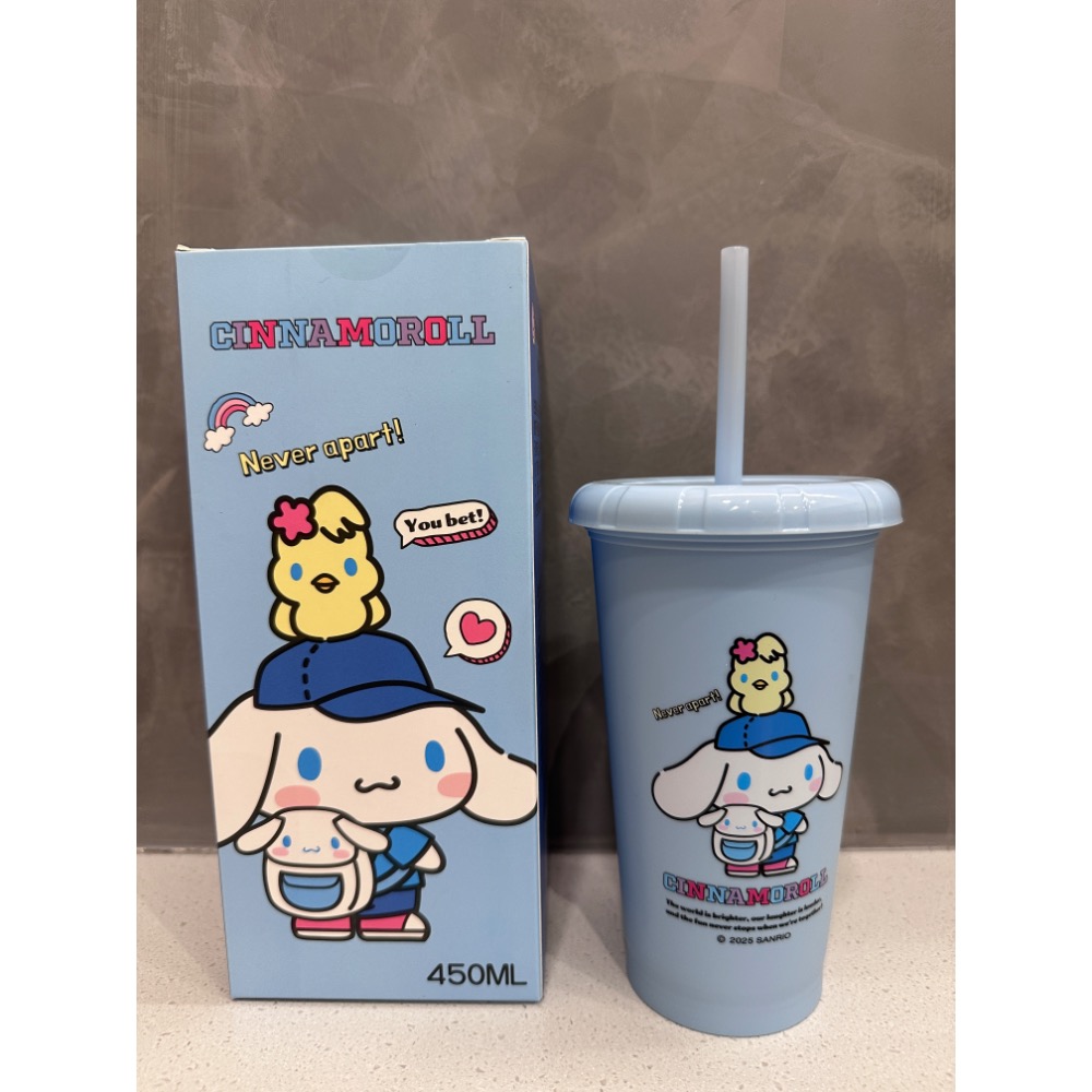 《正版》三麗鷗 大耳狗喜拿 布丁狗 450ml 吸管水杯 吸管杯 水壺-規格圖6