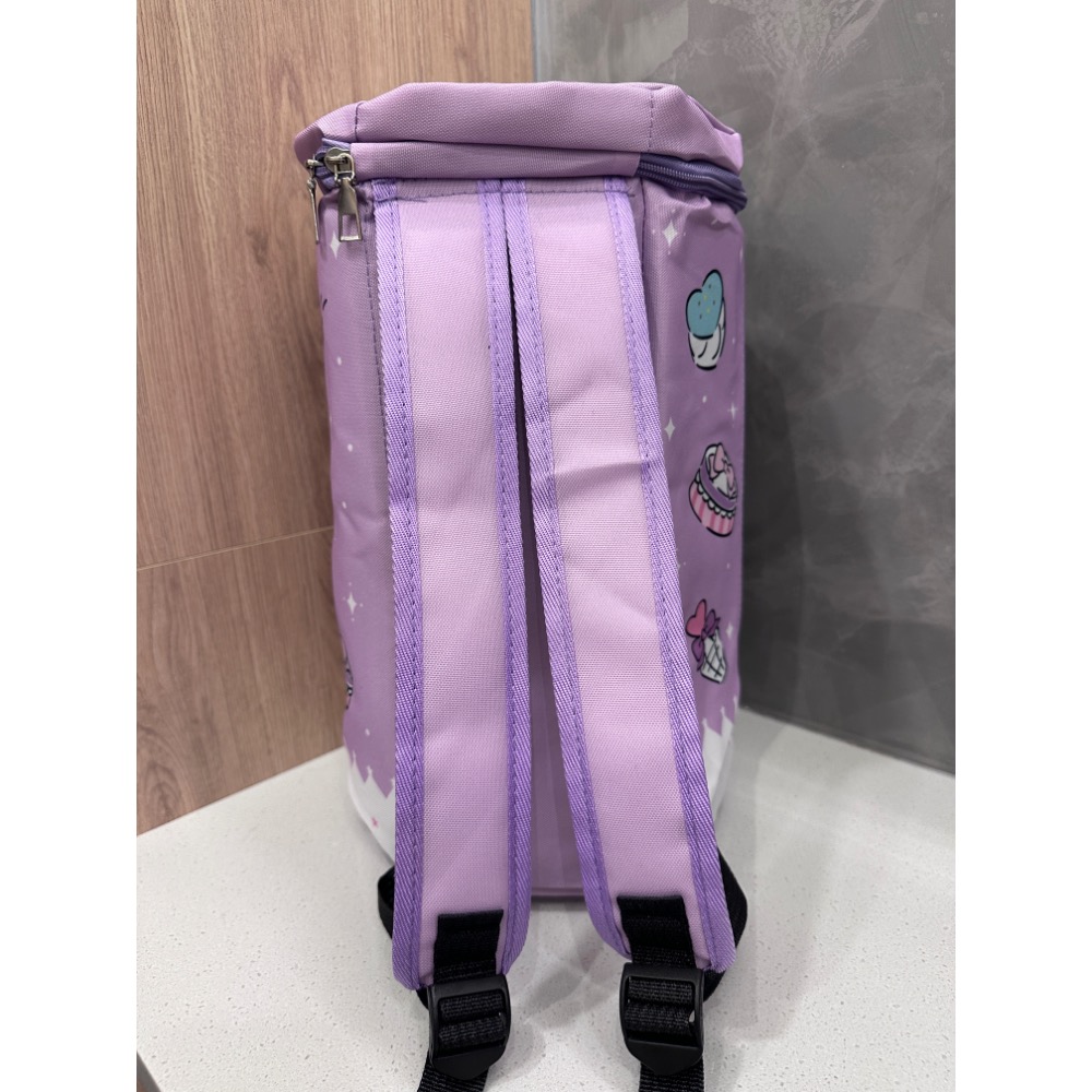 酷洛米大容量後背包 Kuromi 庫洛米 六角雙肩後背包 雙肩後背包-細節圖2
