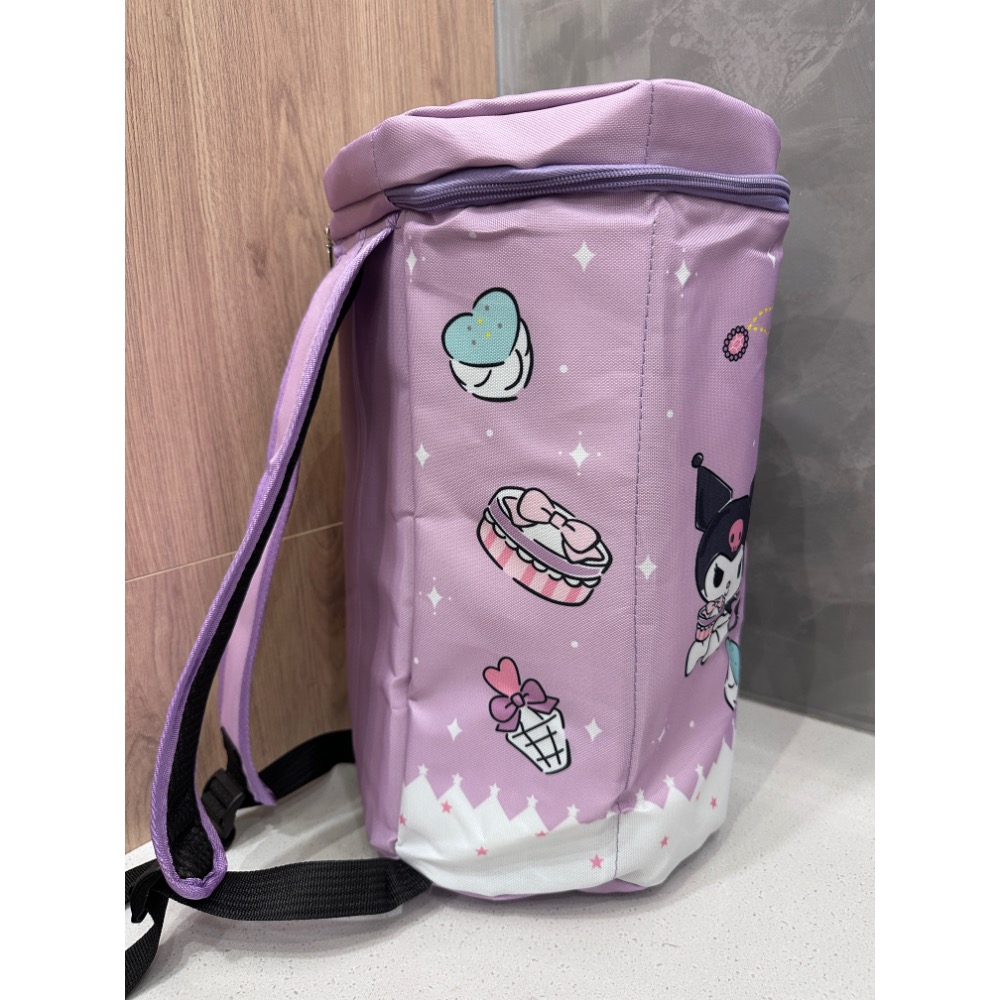 酷洛米大容量後背包 Kuromi 庫洛米 六角雙肩後背包 雙肩後背包-細節圖3