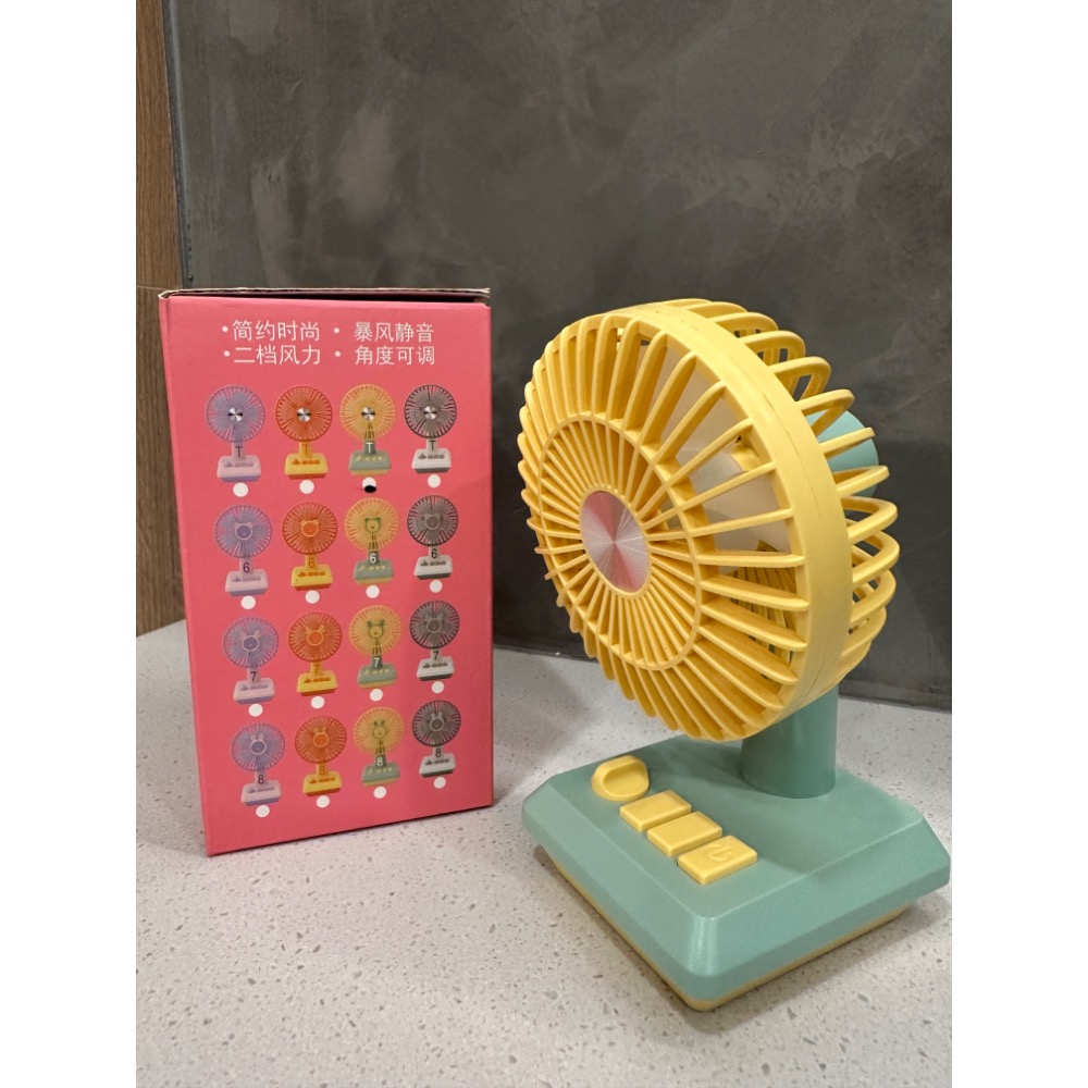 台式燈光桌扇 復古造型風扇 夜燈風扇 隨身 便攜 手持風扇 桌扇 辦公室 夏日必備 衝電風扇 USB充電-細節圖4