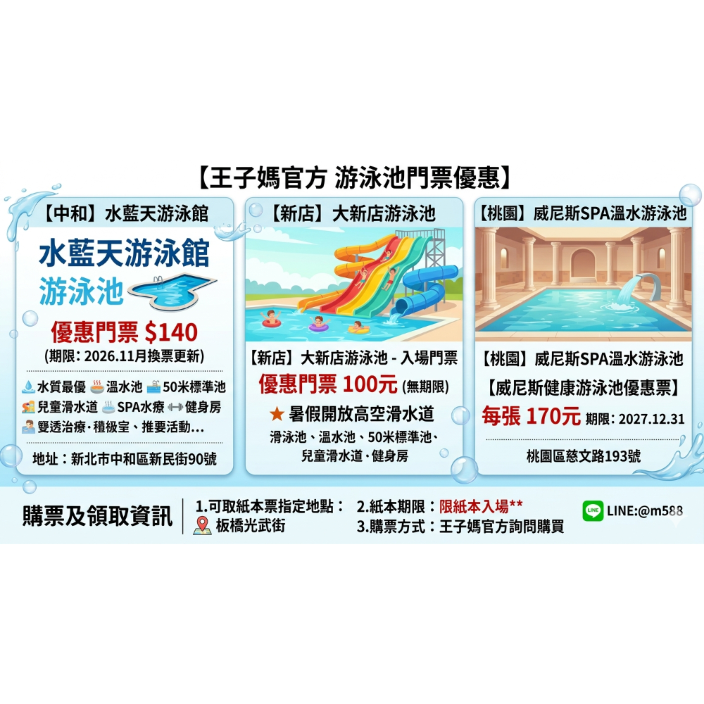 新北｜樂飛翔親子運動樂園｜大新店游泳池｜水藍天｜鑫北一🍭桃園威尼斯溫水游泳池 📍王子媽親子票💕:@m588.-細節圖8