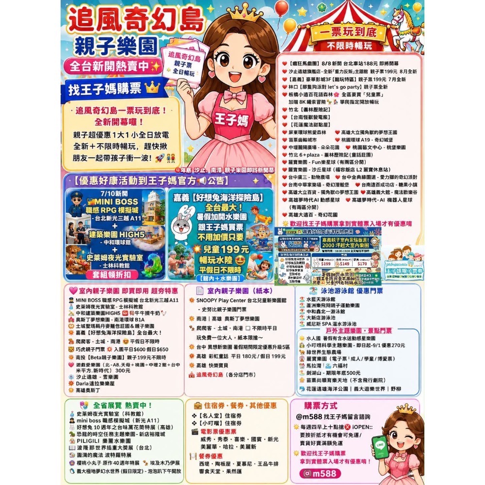 追風奇幻島全新館汐止遠雄重力反叛主題親子❤️【瘋狂馬戲團】8/8新開 台北車站 188元王子媽親子票紙本優惠🉐快速出-規格圖11