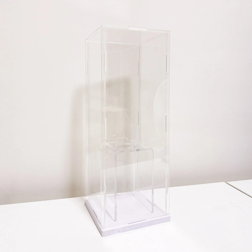 手燈 應援棒 收納盒 手燈展示盒 韓團 壓克力展示盒 防塵 手燈底座 克拉棒 收納 兩孔 支架-規格圖7