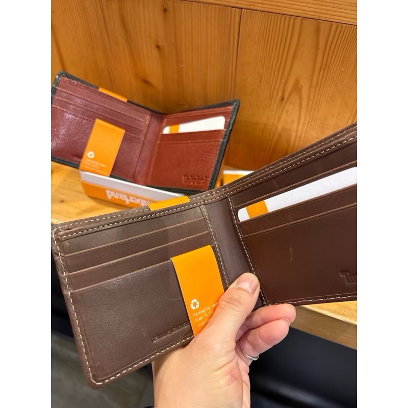 Timberland 皮夾 短夾 牛皮 防刮 黑A2MN4-001 咖啡A2MNF-214-細節圖3