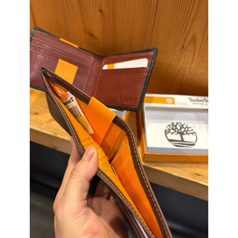 Timberland 皮夾 短夾 牛皮 防刮 黑A2MN4-001 咖啡A2MNF-214-細節圖4