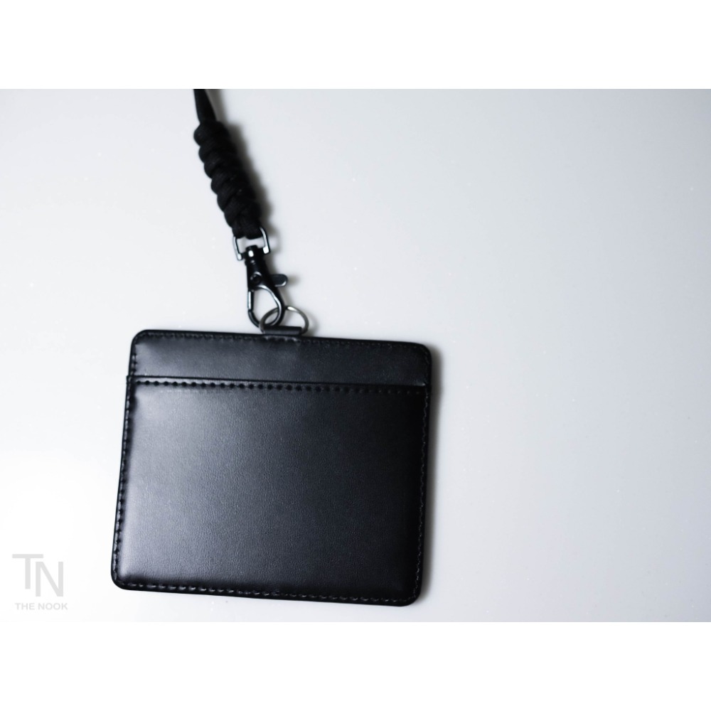 THE NOOK | 黑色 真皮卡套工作牌 證件掛牌 卡套[台灣現貨]-細節圖4