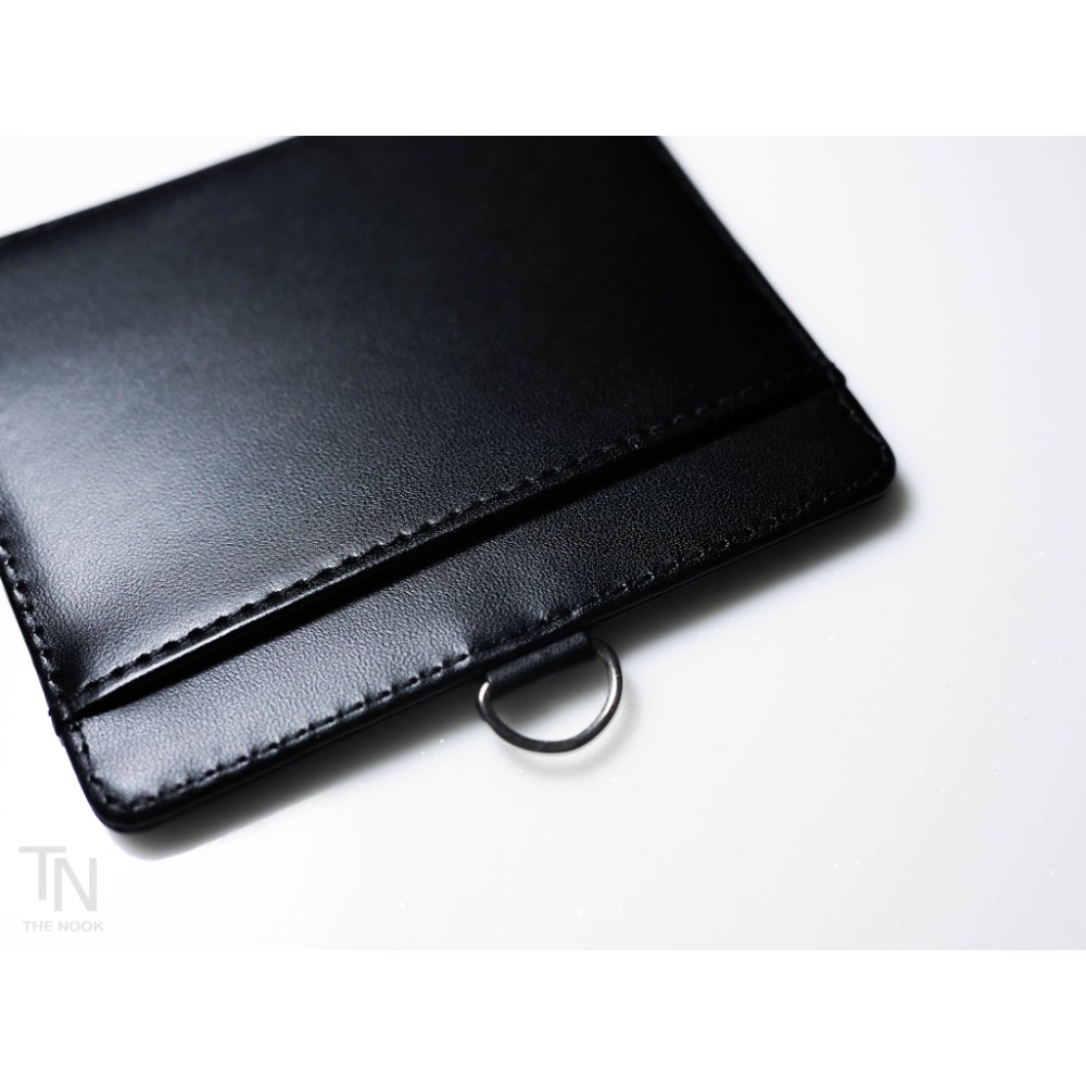 THE NOOK | 黑色 真皮卡套工作牌 證件掛牌 卡套[台灣現貨]-細節圖5