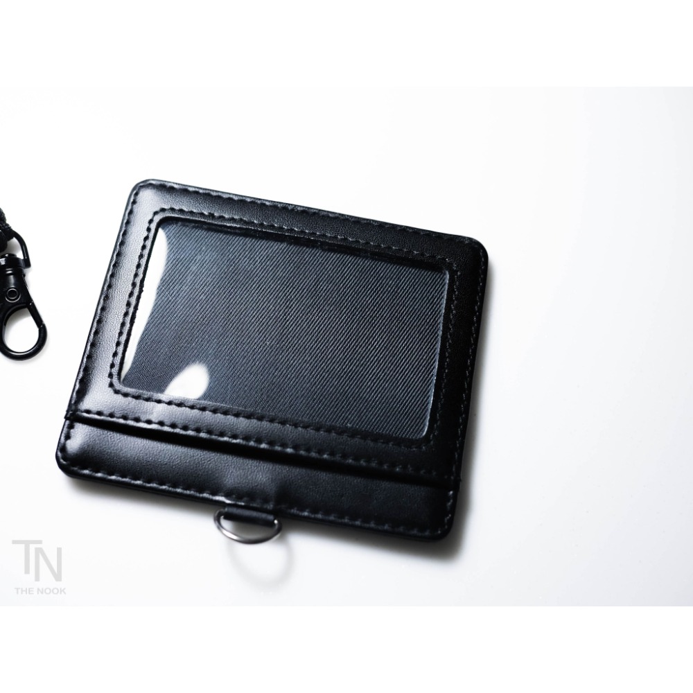 THE NOOK | 黑色 真皮卡套工作牌 證件掛牌 卡套[台灣現貨]-細節圖6