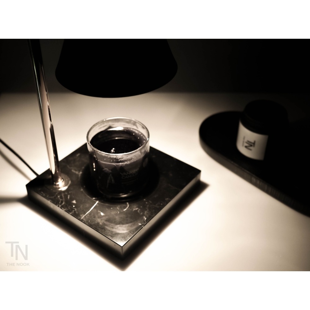 THE NOOK | 黑色 大理石可調蠟燭燈 融燭燈 香氛蠟燭燈 [贈2個35W鹵素燈泡] [台灣現貨]-細節圖2