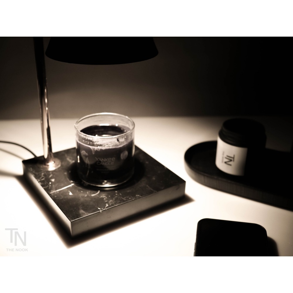 THE NOOK | 黑色 大理石可調蠟燭燈 融燭燈 香氛蠟燭燈 [贈2個35W鹵素燈泡] [台灣現貨]-細節圖5