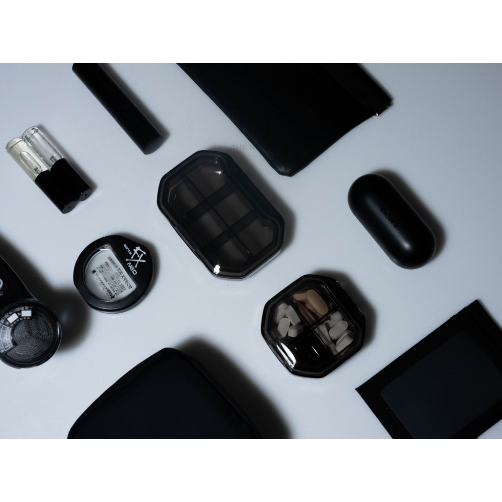 [THE NOOK] | 黑色分裝藥盒 4格/6格（台灣現貨出貨）-細節圖2