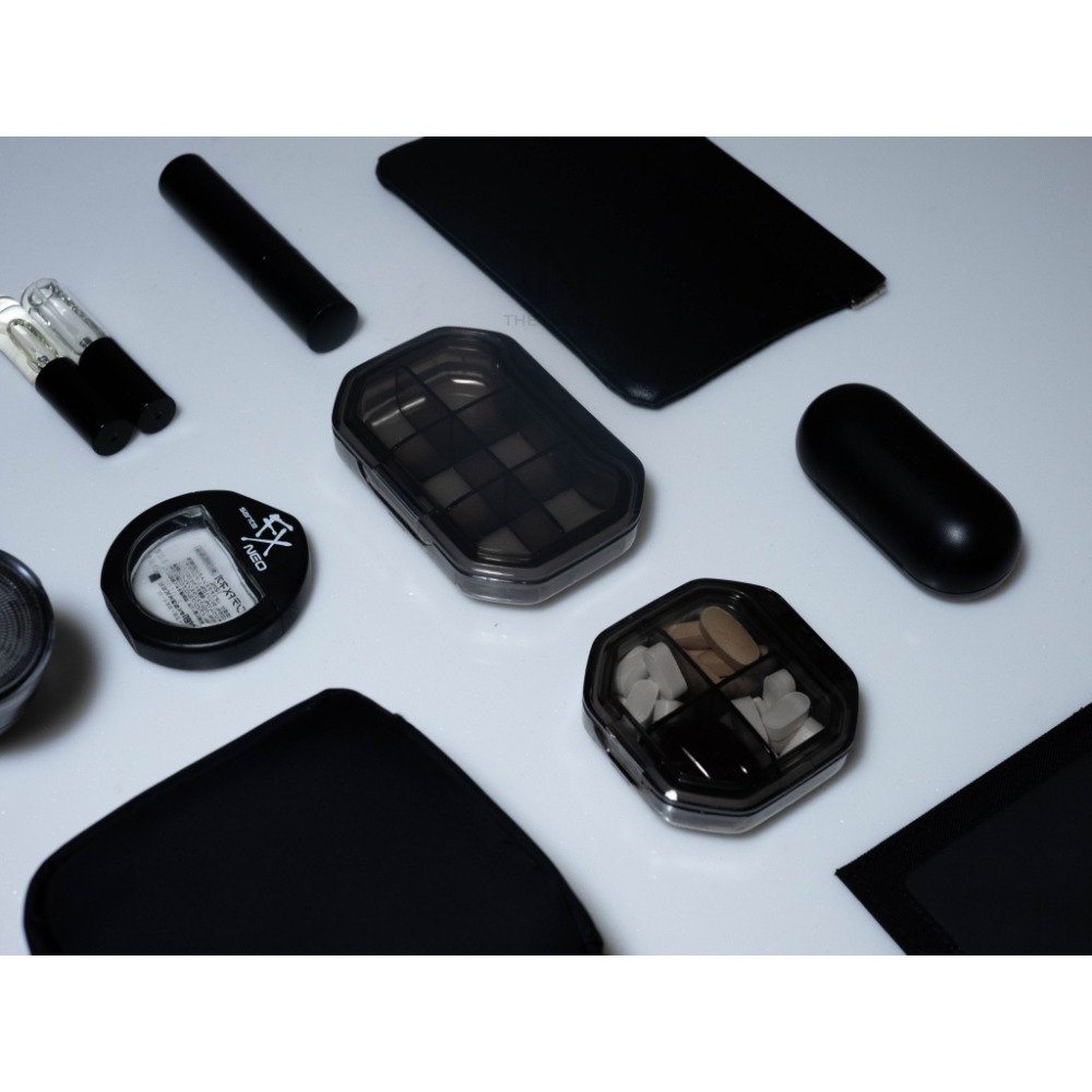 [THE NOOK] | 黑色分裝藥盒 4格/6格（台灣現貨出貨）-細節圖4