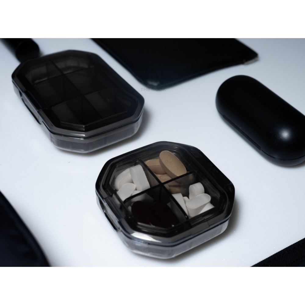 [THE NOOK] | 黑色分裝藥盒 4格/6格（台灣現貨出貨）-細節圖5