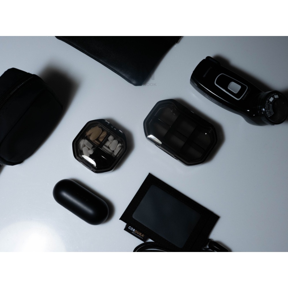 [THE NOOK] | 黑色分裝藥盒 4格/6格（台灣現貨出貨）-細節圖6