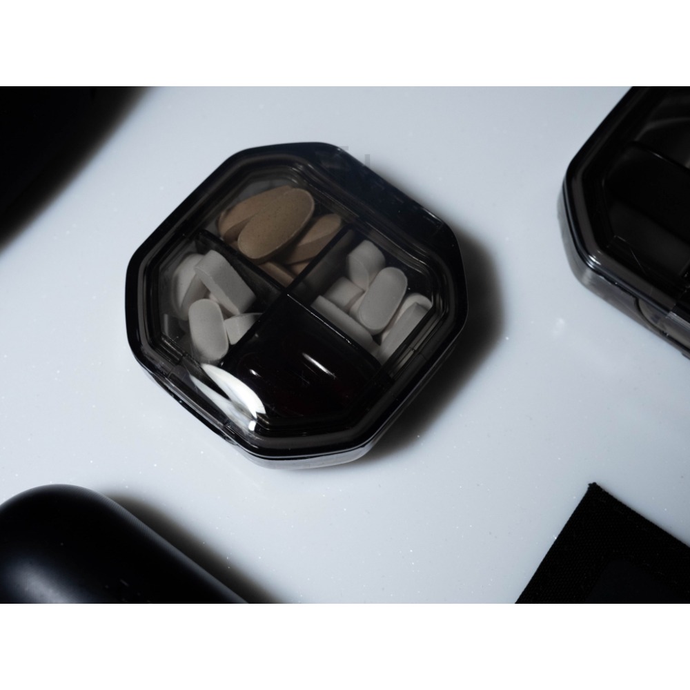 [THE NOOK] | 黑色分裝藥盒 4格/6格（台灣現貨出貨）-細節圖8